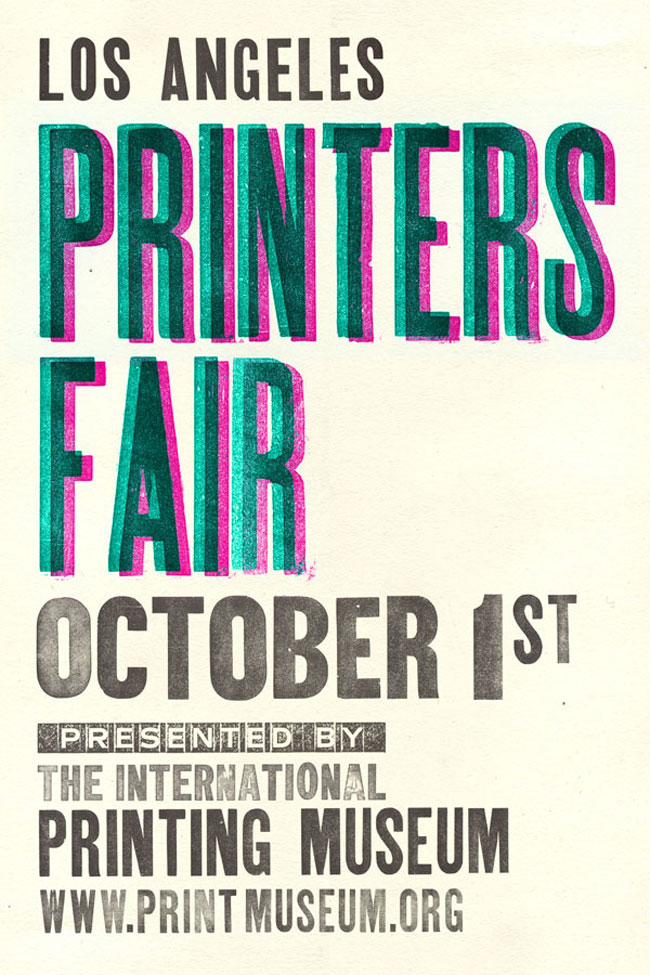Printers Fair Letterpress Poster