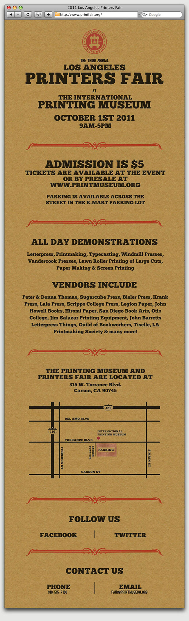 Printers Fair Promotional Website