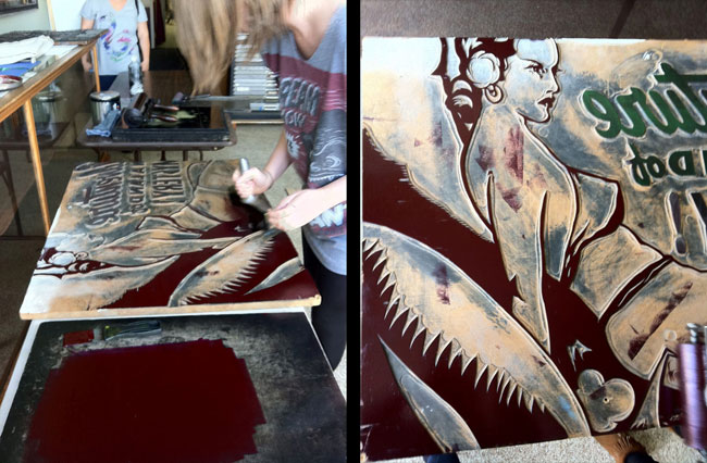 Presses In Movies And Lawn Roller Printing