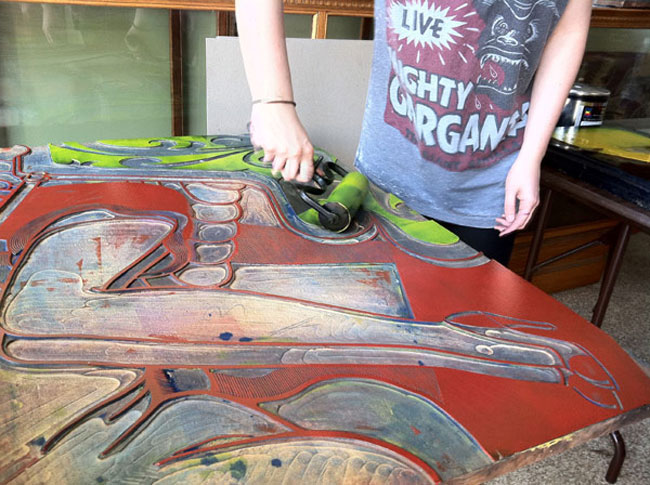 Presses In Movies And Lawn Roller Printing