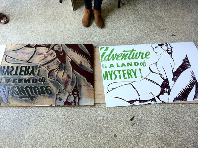 Presses In Movies And Lawn Roller Printing