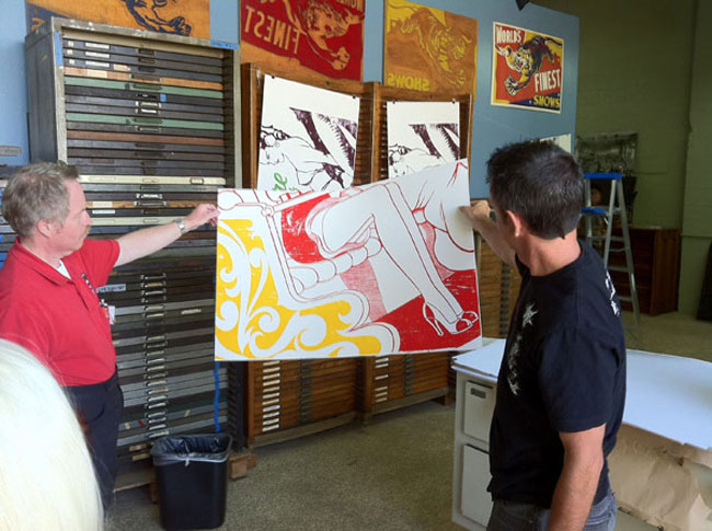 Presses In Movies And Lawn Roller Printing