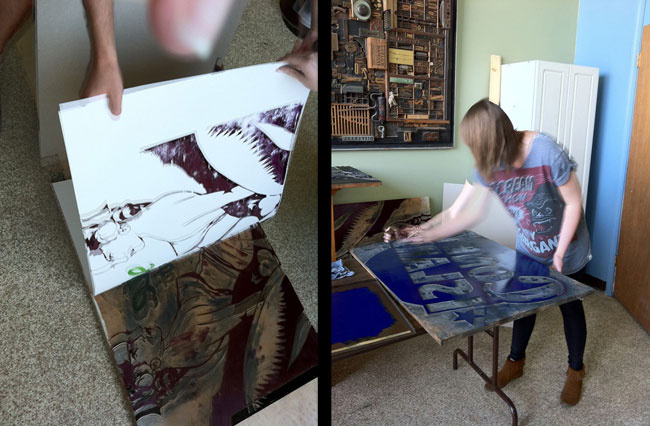 Presses In Movies And Lawn Roller Printing