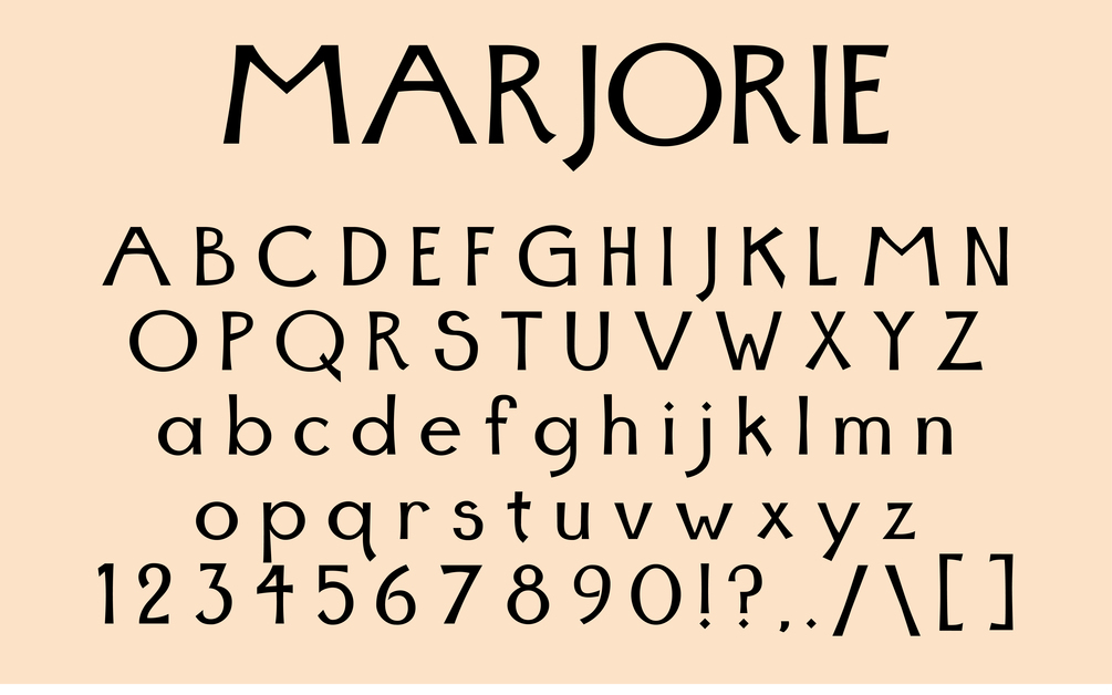 Font - Marjorie