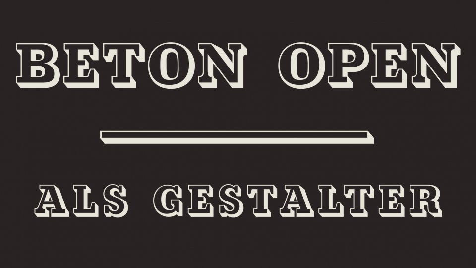 Font - Beton Open