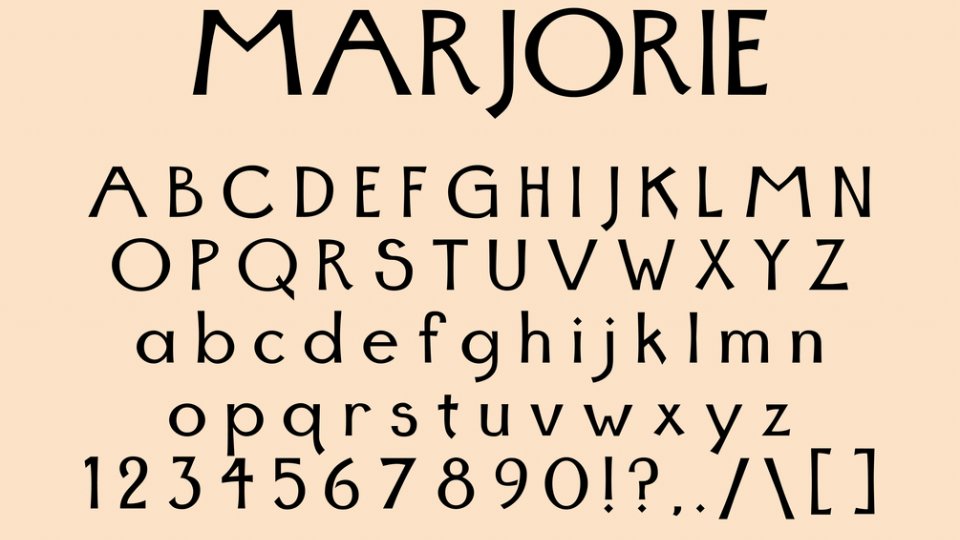 Font - Marjorie
