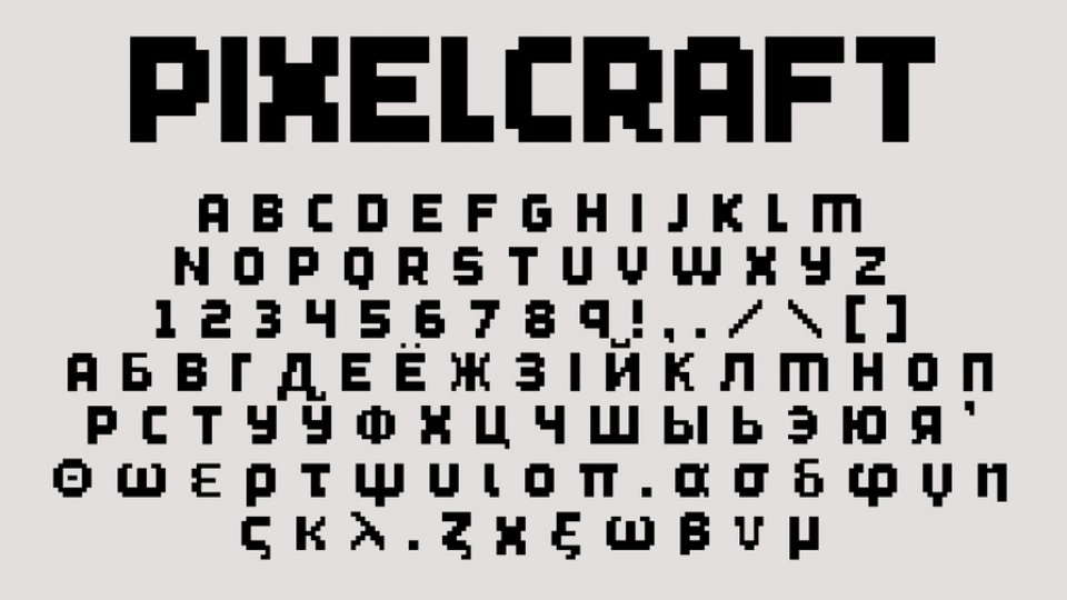 Font - Pixelcraft