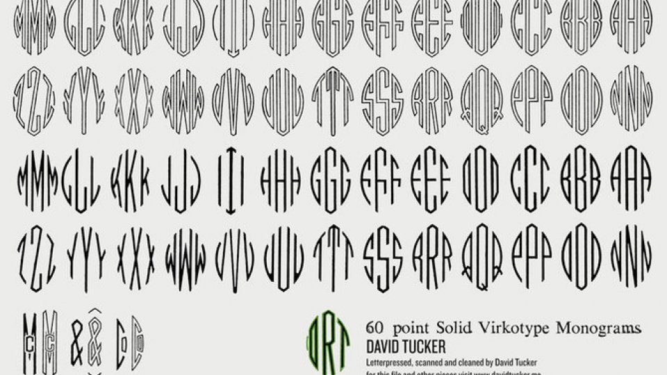 Virkotype Monograms